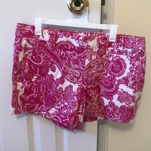 Pink paisley shorts